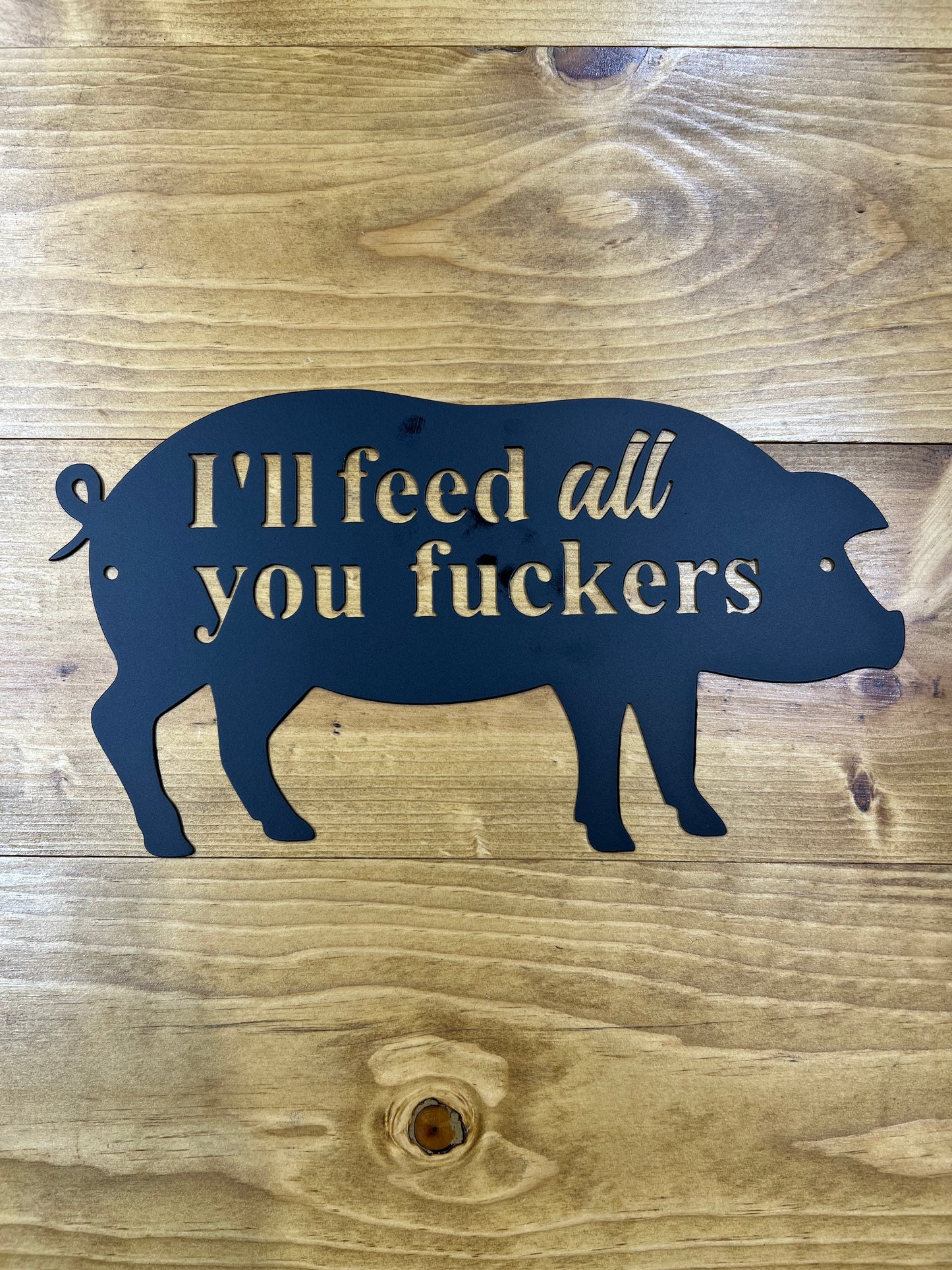 Pig "I'll feed all you fuckers"