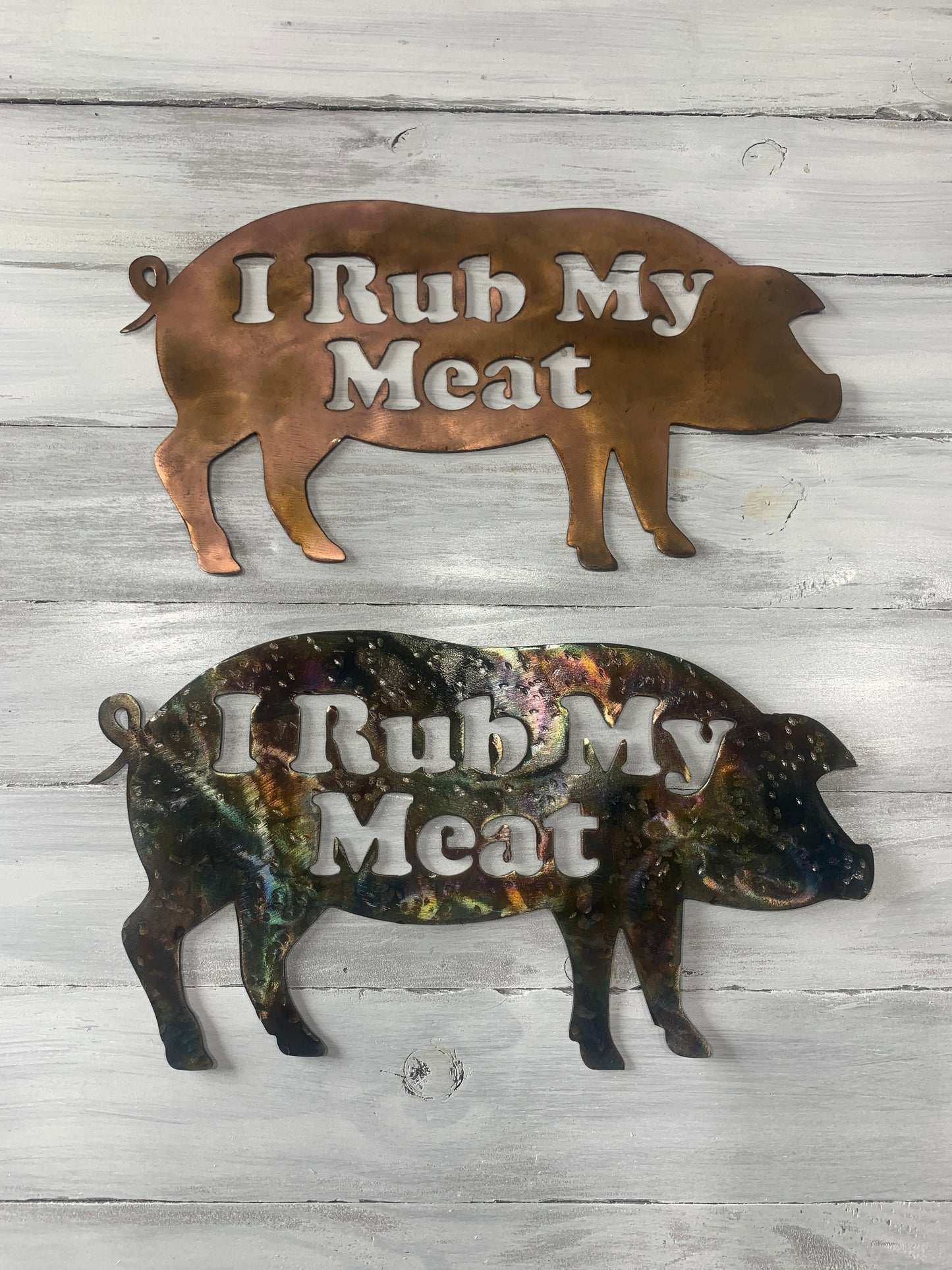 Pig "I rub my meat"